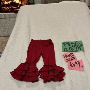 Red Ruffled Kids Bottoms